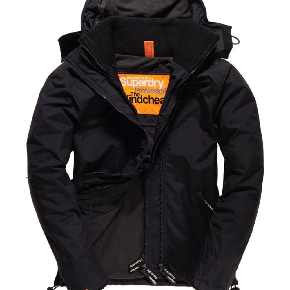Superdry Windcheater Black Winter Coat